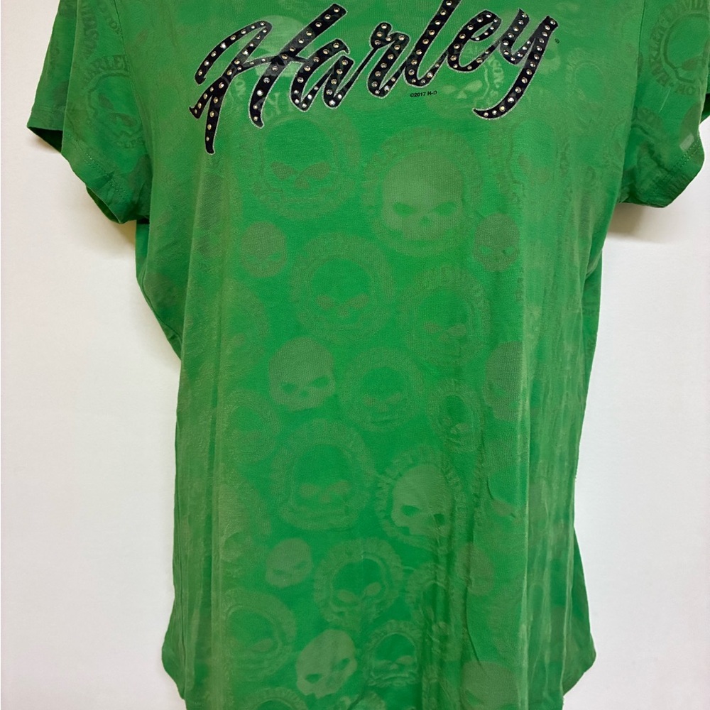 Harley-Davidson Green Short Sleeve Tee